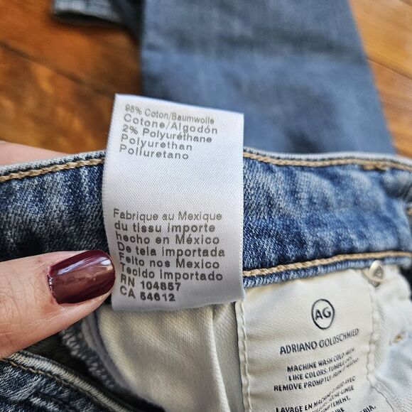 AG Adriano Goldschmied “Mari” High-Rise Straight Jeans Size 25R - Picture 7 of 12